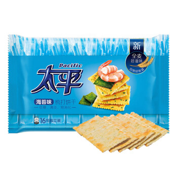 pacific 太平 梳打饼干 海苔味 400g*16件 99.6元(合6.23元/件)