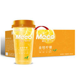 香飘飘奶茶 meco蜜谷果汁茶 金桔柠檬口味400ml 8杯 即饮饮料 整箱