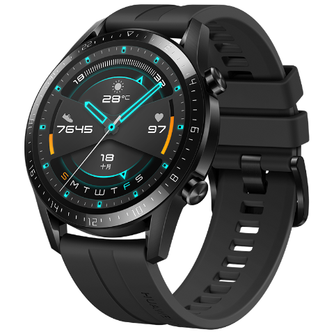 huawei华为watchgt2智能手表46mm曜石黑运动版