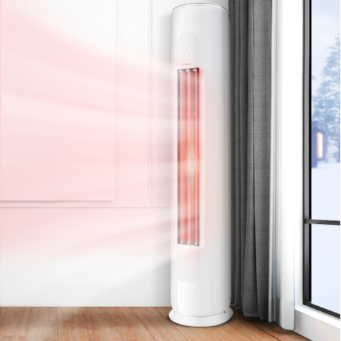格力gree3匹天丽新一级能效变频冷暖自清洁圆柱空调立式柜机kfr72lw