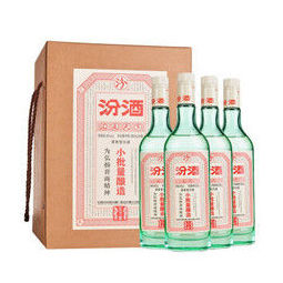 汾酒45度小批量纯粮酿造5万票 汾酒350ml*4瓶清香型白酒 428元