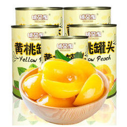 桃又淘精选黄桃罐头425g*5瓶装 新鲜水果罐头 休闲零食 方便