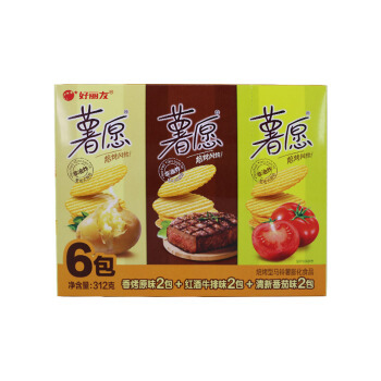 orion 好丽友 薯愿 薯片组合装 312g*3件 33.73元(合11.24元/件)