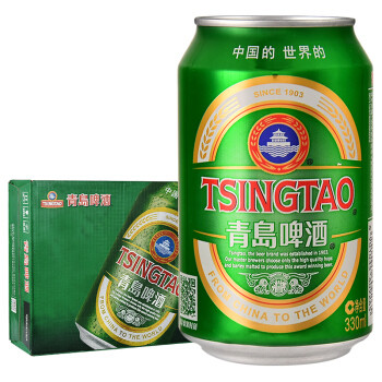 青岛啤酒tsingtao经典11度330ml24听整箱装78元