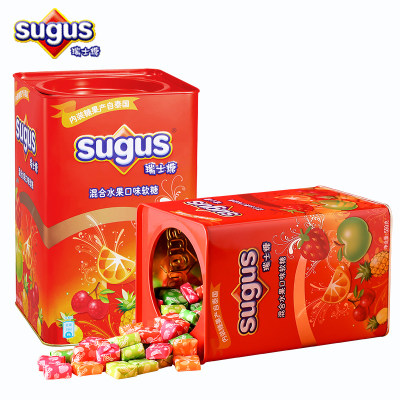 sugus瑞士糖混合水果味礼盒装550g349元包邮需用券