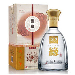 今世缘 白酒 国缘对开 柔雅型白酒 42度 500ml*6瓶(内