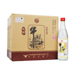 牛栏山 北京二锅头 纯粮食高度白酒整箱 56度陈酿5酒水 500ml*12瓶