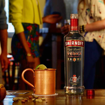 smirnoff 斯米诺 洋酒 红牌伏特加 750ml *2件 78.4元