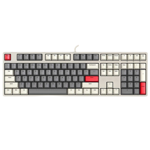 ikbcc210108键有线机械键盘时光灰红轴399元包邮
