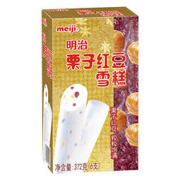 明治(meiji)栗子红豆雪糕 62g*6支 彩盒 冰淇淋*8件 119.84元(合14.