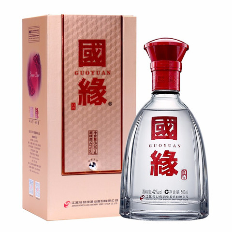 今世缘 白酒 国缘单开 柔雅型 42度 500ml*6瓶 整箱装