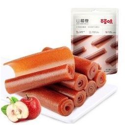 be&cheery 百草味 山楂卷 120g 13元