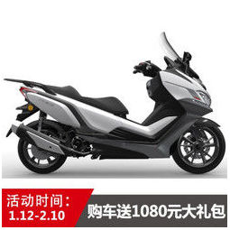 赛科龙rt3睿途尊享版国四电喷水冷发动机abs大踏板摩托车 雪山白 尊享