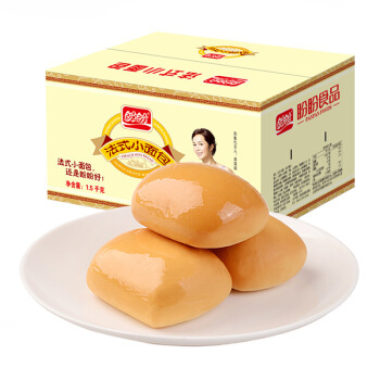 盼盼法式小面包早餐饼干糕点整箱装奶香味1500g299元