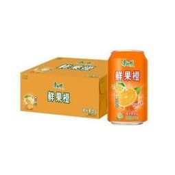 康师傅 鲜果橙310ml*12罐 整箱装 橙味饮料 果汁 橙汁 果味饮料 *3件