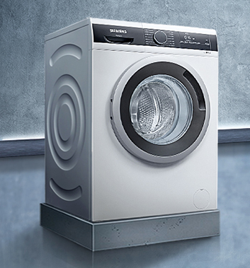 siemens西门子iq300系列wm12n1j01w滚筒洗衣机8kg白色3499元