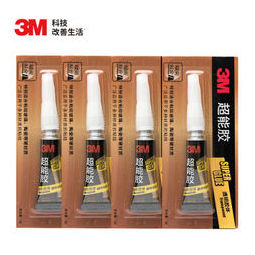 3m 胶水 透明快干胶 玻璃陶瓷木材金属塑料橡胶粘合速干胶水 ad118 4