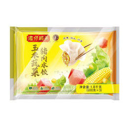 湾仔码头 玉米蔬菜猪肉/大白菜猪肉水饺 1800g*3件 109.1元(合36.