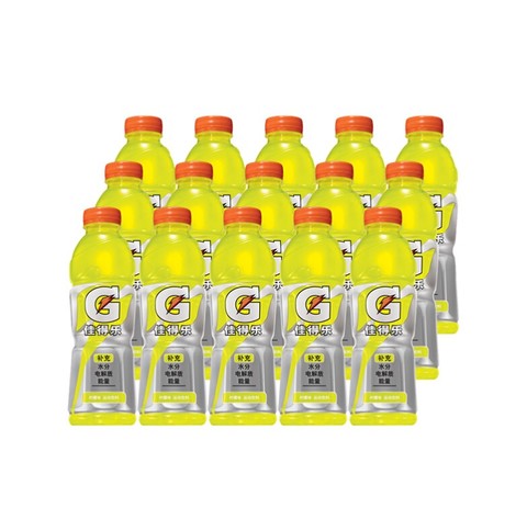 佳得乐gatorade柠檬味功能运动饮料整箱600ml15瓶跑步健身百事出品2件