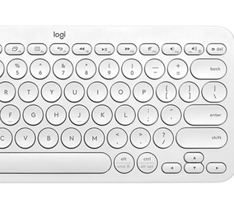 logitech 罗技 k380 79键 无线蓝牙键盘 白色 无光