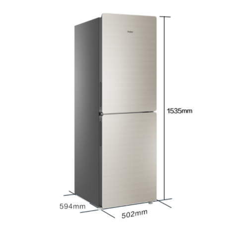 haier 海尔 金厨系列 bcd-190wdco 定频双门冰箱 190l 轻奢金 1699元
