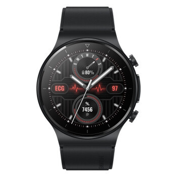 huawei华为watchgt2proecg版智能手表46mm曜石黑