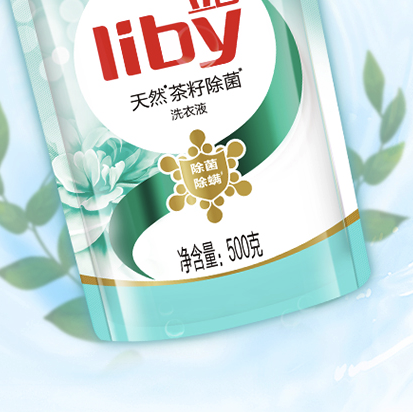 liby立白茶籽系列天然茶籽除菌洗衣液500g9袋5件11463元双重优惠