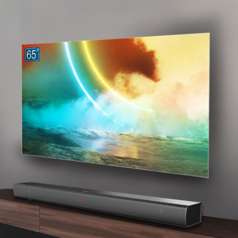 飞利浦784系列oled电视,4.6mm超薄机身,全面屏无边框设计.