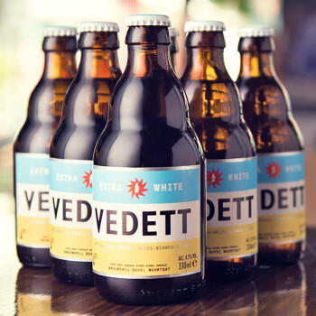 vedett白熊比利时原装进口精酿啤酒白啤白熊啤酒330ml24瓶整箱238元