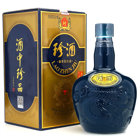 珍酒53度酱香型白酒老珍酒整箱送礼500ml6瓶628元