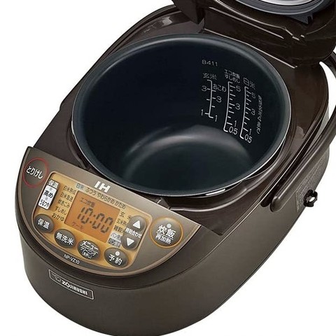 zojirushi 象印 np-vz10-ta 电饭煲 ih 型 烹饪 黑色厚锅 棕色 5.