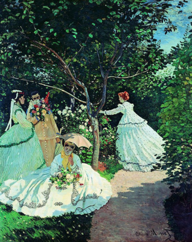 雅昌莫奈花园中的妇女们装饰画7099cm油画布756元