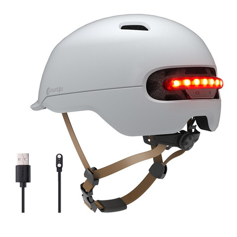smart4u思玛特智能灯光电动车头盔象牙白l142元