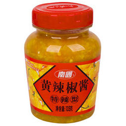 海南特产 南国 黄灯笼辣椒酱拌饭面剁椒酱 特辣味135g/瓶 5.98元(需买