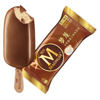 plus会员magnum梦龙和路雪卡布基诺口味冰淇淋家庭装64g4支219元需买5