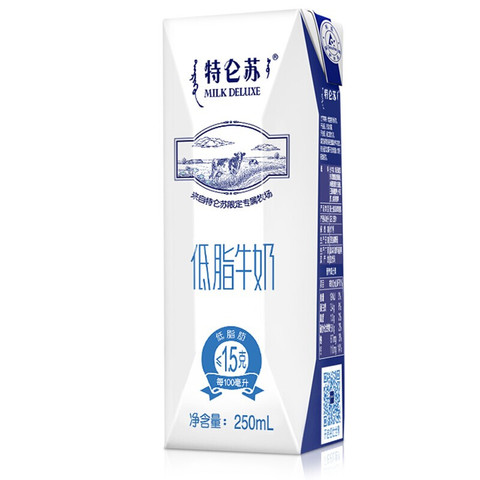 mengniu蒙牛特仑苏低脂牛奶250ml16礼盒装599元