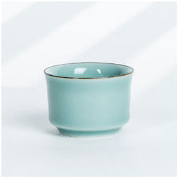 xigu 龙泉青瓷茶杯 粉青釉马蹄杯
