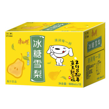 康师傅 冰糖雪梨500ml*15瓶果汁果味饮料整箱 32.9元