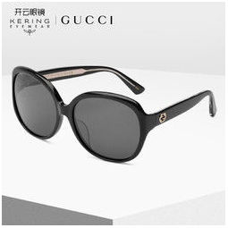 gucci 古驰(gucci)眼镜太阳镜女墨镜灰色镜片黑色镜框