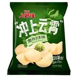 oishi 上好佳 上好佳休闲膨化零食田园薯片芥末口味50g 3.