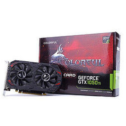 colorful 七彩虹 灵动鲨 gtx1050ti 4g显存 gddr5 pci