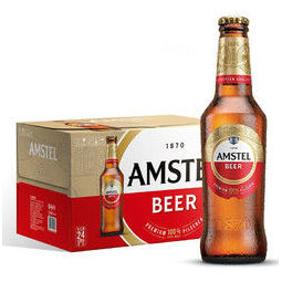 heineken 喜力 amstel红爵啤酒300ml*24瓶 整箱装(喜力旗下 欧洲品牌