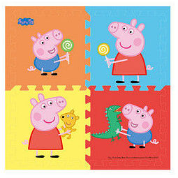 peppa pig 小猪佩奇 小猪佩奇 棒棒糖地垫 60*60*1cm