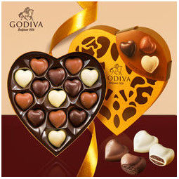 godiva 歌帝梵 比利时原装进口歌帝梵(godiva)混合夹心巧克力金装14枚