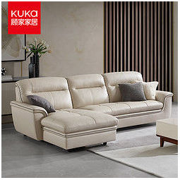 kuka 顾家家居 真皮沙发 简约现代客餐厅组合牛皮沙发ds 8610 30天