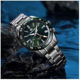 seiko 精工 sbge257g 男士机械手表 40.5mm 绿盘 银色