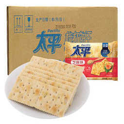 pacific 太平 苏打饼干100g*24包整箱芝麻味 59元