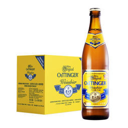 京东plus会员:oettinger 奥丁格 小麦白啤酒瓶装 500ml*12瓶装