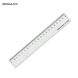 simaa 西玛 19868 学生文具绘图直尺20cm 1元(需买5件,共5元)
