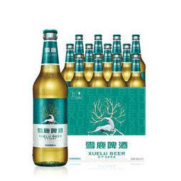 yanjing beer 燕京啤酒 雪鹿啤酒 8度清爽500ml*12瓶 整箱装